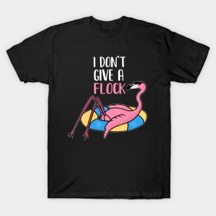 Funny Flamingo, I Don't Give a Flock, Tropical T-Shirt